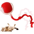 thumbnail image 1 of Interactive Cat Toy Ball, Automatic Moving Toys for Indoor Cats Fast Rolling on Carpet, Chirping & Motion Activate (Red 1pc) Red 1pc, 1 of 6