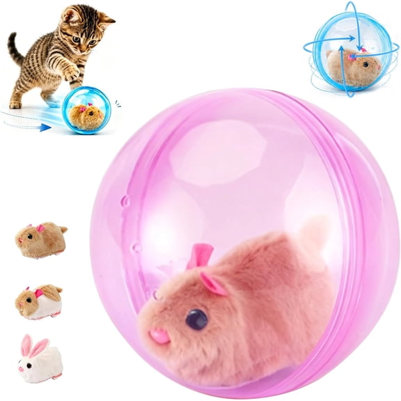 Interactive Cat Toy Ball Automatic Rolling Ball for Cats and Small Dogs Motion Activated Rechargeable Cat Ball Toy Interactive Pet Toy for Indoor Cats Kittens Puppies Chase Play Exercise