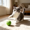 thumbnail image 1 of Interactive Cat Toy Ball, Automatic Smart Rolling Cat Ball, USB Rechargeable Motion Activated Cat Toy for Indoor Cats, boredom relief Green, 1 of 6