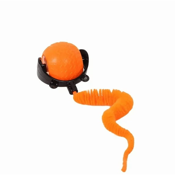 Interactive Cat Toy Ball USB Rechargeable w/ Tail Smart Motion Pet Toys Indoor
