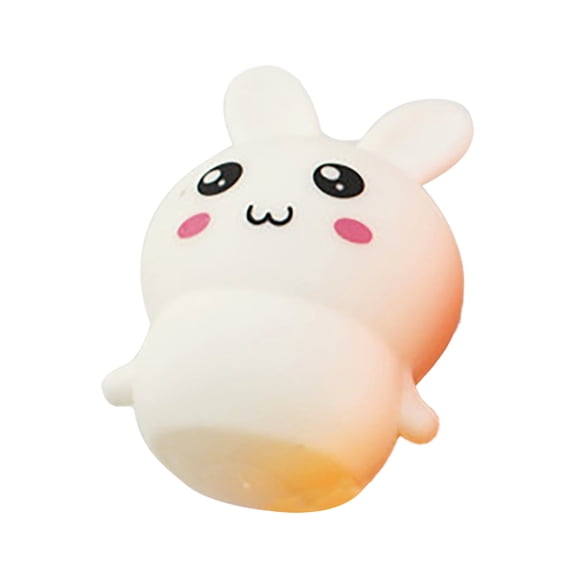 Squeeze Stress Ball Bunny, Silicone Sensory Squeeze Toy, Adult Office Desk Squeeze, Relaxation Relief Play, 1 Pc