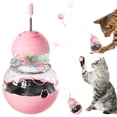 thumbnail image 1 of Interactive Cat Toy, Gourd Tumbler Design with Teaser Wand, Glowing Ball,A Durable and Safe Treat Dispenser-Ideal Gift for Kitten Exercise and Boredom Relief,Pink, 1 of 9