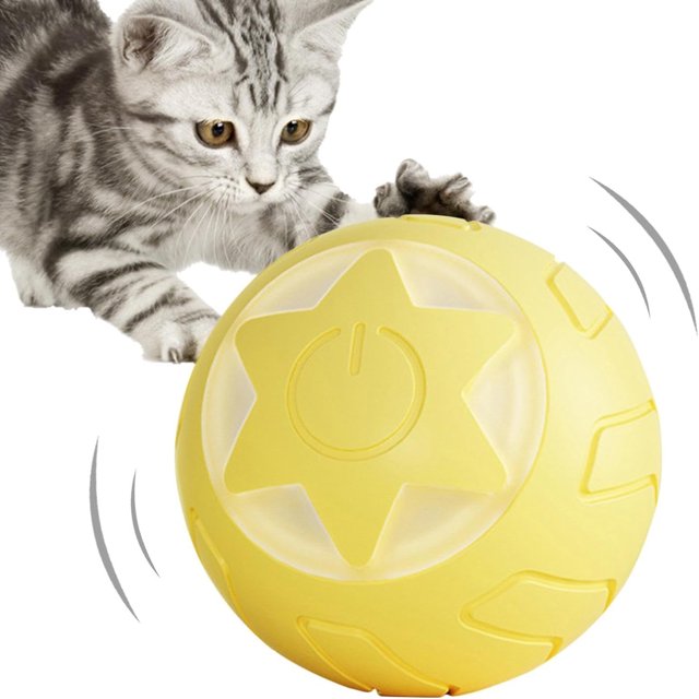 Interactive Cat Toy Motion Play Ball Interactive Cat Toy with Lights