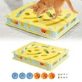 thumbnail image 1 of Interactive Cat Toy Puzzle Toys for Indoor Cats Felt Maze Box Kittern Toys Pet Cat Games Self Play Fun Exercise Hide Seek Moving Cat Toy for Bored Cats Encourages Hunting Instincts, 1 of 6