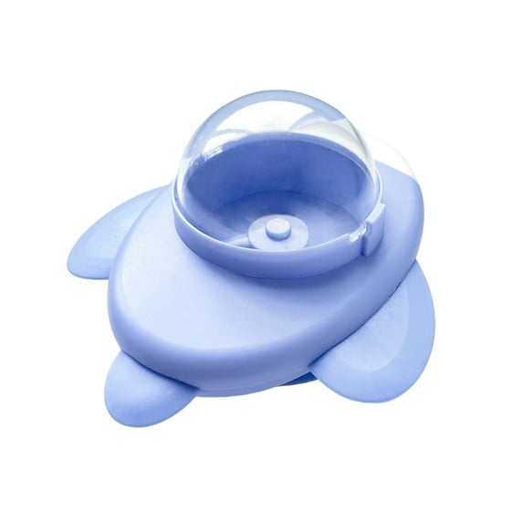 Interactive Cat Toy, Spinning Treat Dispenser Ball with Suction Cup Base, Puzzle Feeder for Cats, Slow Food Dispensing Toy, Pet Entertainment, Easy to Clean (5.98x5.59x3.22in)