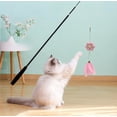 thumbnail image 1 of Interactive Cat Toy Wand - 71" Retractable Feather Teaser with Bell & Catnip - Exercise Stick for Kittens, Indoor Play & Training, 1 of 6