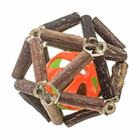 Interactive Cat Toy With Inside Natural Wooden Teaser For Indoor Outdoor Play Stimulating Exercise