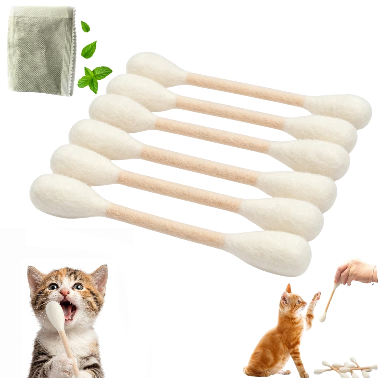 Interactive Cat Toy with Feather Teaser for Indoor Cats, Lightweight ...