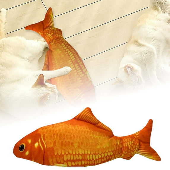 Interactive Lifelike Fish Cat Toy with Realistic Motion for Indoor Kitty Exercise