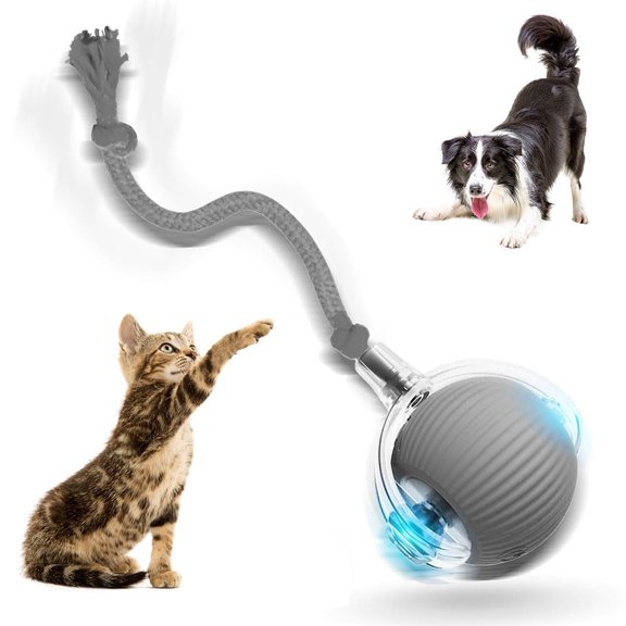 Interactive Cat Toys Balls for Indoor Cats, 2025 New Motion Activated Cat Balls with 360° Smart Automatic Rolling Moving for Bored Kitten Pet Cats Dogs