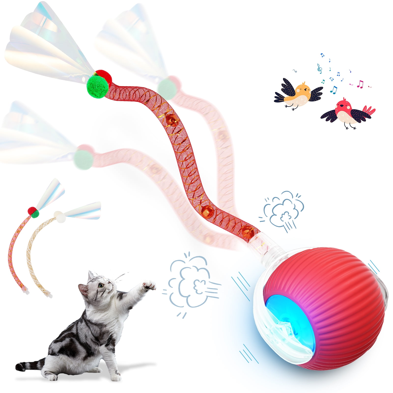 Interactive Cat Toys For Indoor Cats, 2025 New Generation Interactive ...
