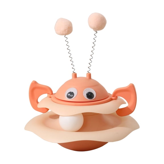 Interactive Cat Toys For Indoor Cats, Wobbly Stimulating Toys To Keep Bored Cats Busy And Entertain Themselves, Cute And Fun Feather And Balanced Movement Teaser Box With