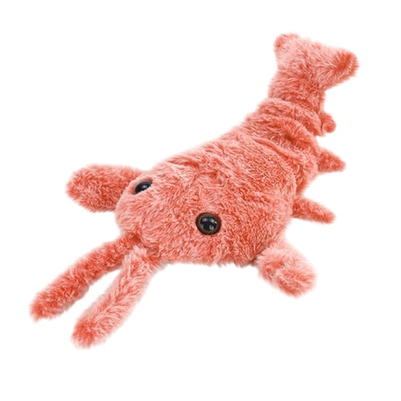Interactive Cat Toys, Interactive Dog Toys, Stuffed Animal Cat, 12 In, 1 Pc, Pink Stuffed Animal, Electronic Jumping Movement, Children Playtime, Soft Fuzzy Coral Texture