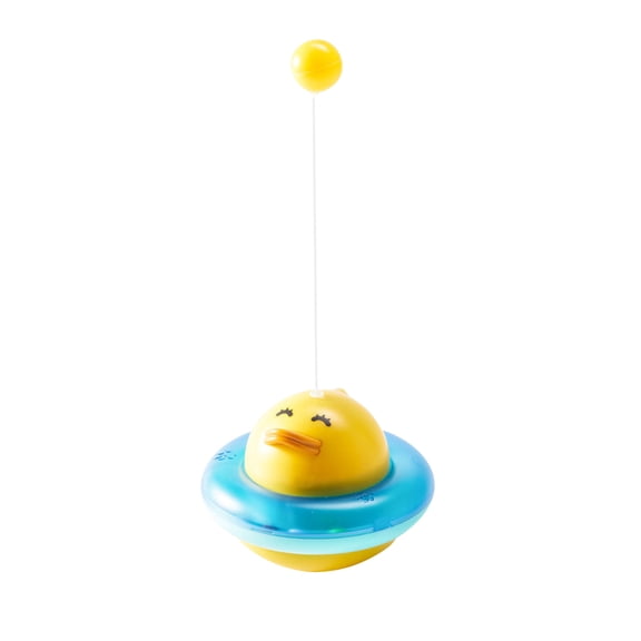Interactive Cat Toys Interactive Floating Duck Bath Toy for Babies and Toddlers with Spinning Top and Bobbing Action for Fun Water Play Cat Toys for Indoor Cats, Interactive Self-Play Hunting Toys fo