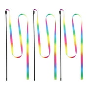 Interactive Cat Toys, Rainbow String Wand, Cat Teaser, 3 Pack