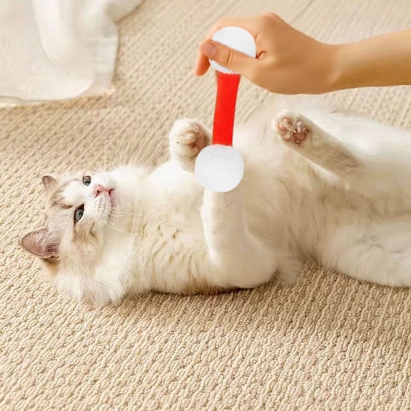 Interactive Cat Toys Set with Soft Kitty Kick Sticks for Indoor Play and Sturdy Teething Chew