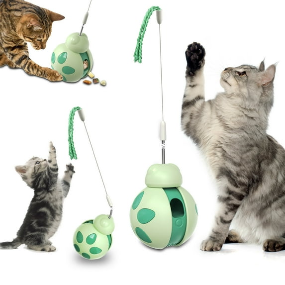 Interactive Cat Toys Tumbler Balance Car Beetle Indoor Cat Toys Snack Dispenser for Kittens Exercise and Boredom Relief Pet Supplies