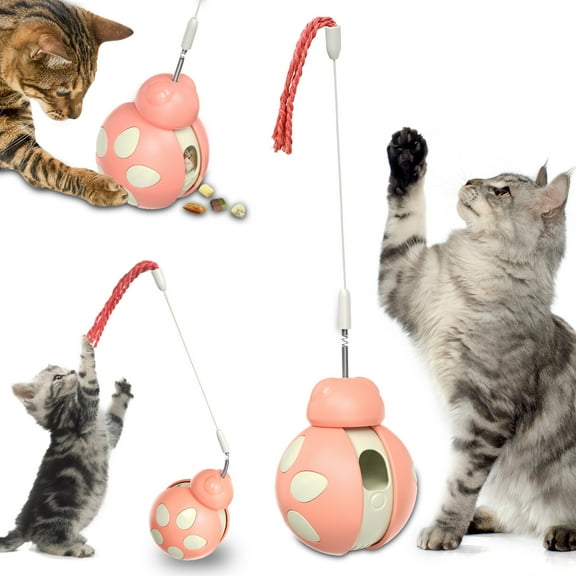Interactive Cat Toys Tumbler Balance Car Beetle Indoor Cat Toys Snack Dispenser for Kittens Exercise and Boredom Relief Pet Supplies