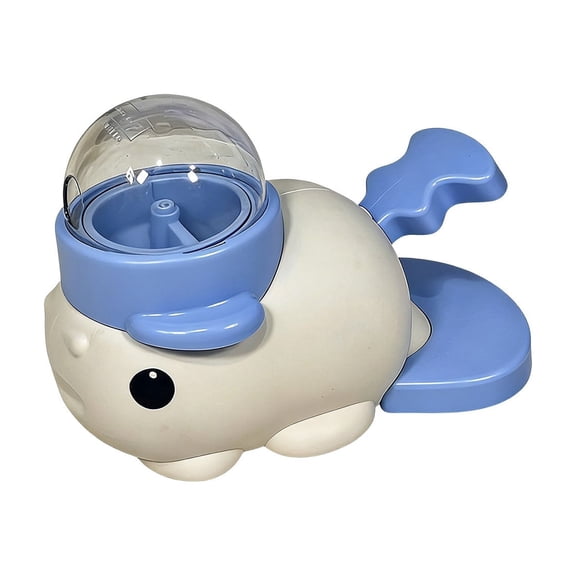 Interactive Cat Treat Dispenser, Slow Feeder Cat Puzzle Toy Cute Fish Shaped Design, Funny Pet Feeder Gift (Blue)