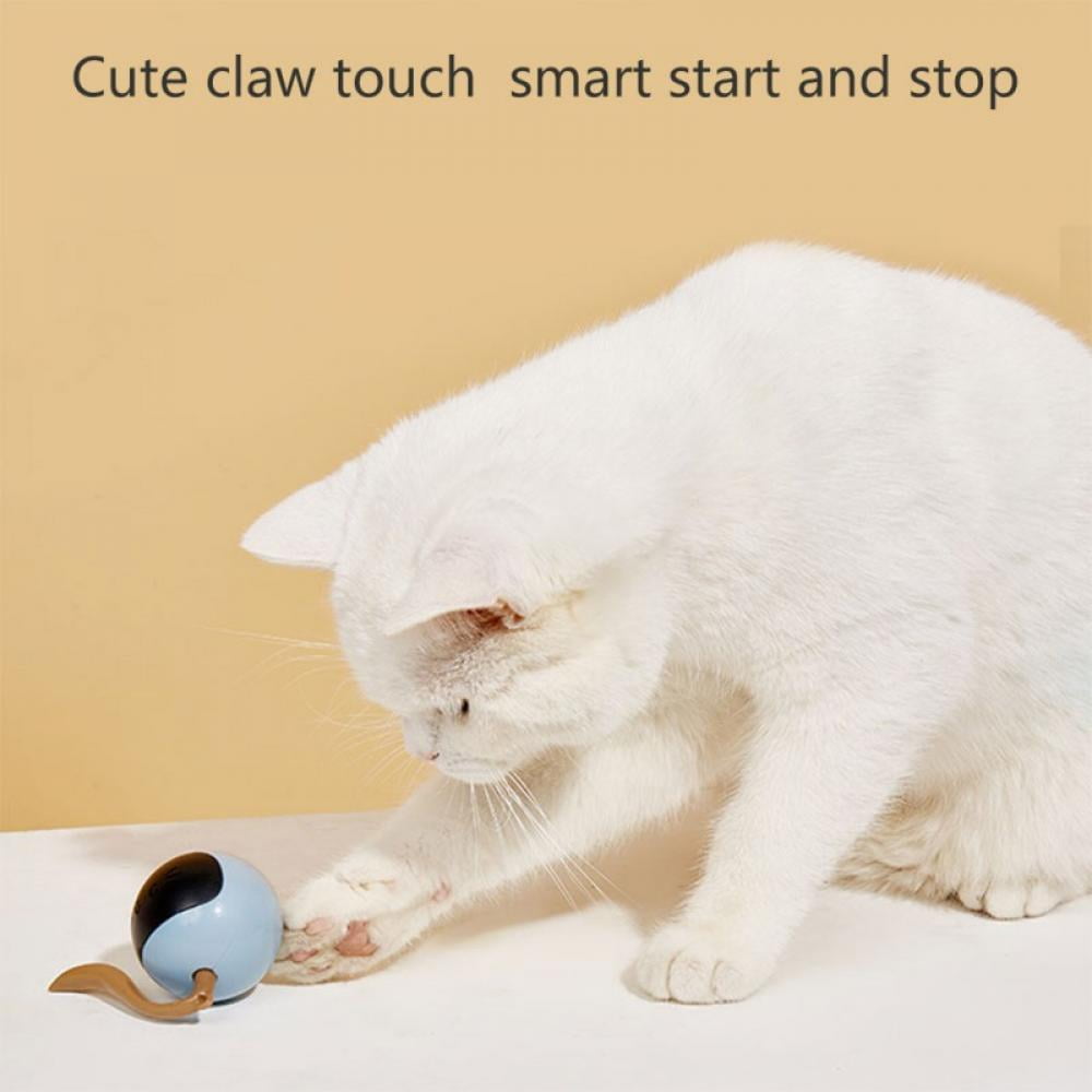 Interactive Cat Treat Toy Cat Food Dispenser with Swing Balance Body, Funny Tumbler Ball Toys for Indoor Cats, Kitten Adjustable Slow Feeder Food Dispenser