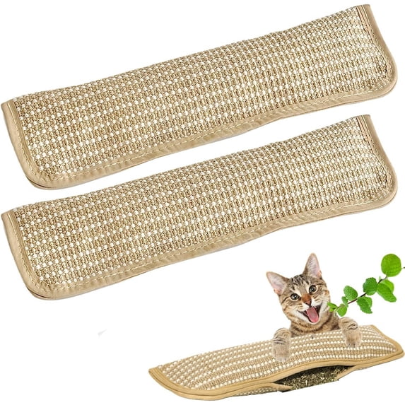 Interactive Catnip Chew Toy, 11in/13in with 6000mg Organic Catnip, Soft Sisal Scratching & Kicker Pillow for Indoor Cats, Bite-Resistant Teething Toy to Save Furniture & Clean Teeth.