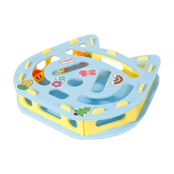 Interactive Cats Puzzle Digging Toy - Maze Toy With Bell Balls & Spring Wand For Cats' Self-Play, Boredom Relief & Nature Unleashing