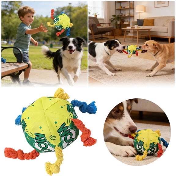 Interactive Chew Rope for Aggressive Chewers with Tug of War Training and Easy for Indoor Outdoor Play