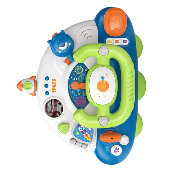Interactive Child Driver Simulation Toy ABS Steering Wheel with Lights Sounds for Preschool Learning & Role Play