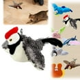 thumbnail image 1 of Interactive Chirping Bird Cat Toy, 2025 Upgrade Flying Bird Cat Toys, Rechargeable Flapping Birds Interactive Cat Toy, Automatic Moving Simulation Birds Interactive Cat Toy for Indoor Cats(Black), 1 of 7