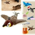 thumbnail image 1 of Interactive Chirping Bird Cat Toy, 2025 Upgrade Flying Bird Cat Toys, Rechargeable Flapping Birds Interactive Cat Toy, Automatic Moving Simulation Birds Interactive Cat Toy for Indoor Cats(Brown), 1 of 7