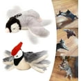thumbnail image 1 of Interactive Chirping Bird Cat Toy, Flapping Bird Cat Toy, Flying Bird Cat Toy, Chirping Bird Cat Toy Flapping Wings, Flying Simulation Electric Sparrow Shaking Bird Hunting Cat Toy (Bluebird+Penguin), 1 of 9
