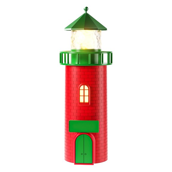 Interactive Christmas Lighthouse Decoration with Built In Music Player and Safe ABS Materials for Family Gatherings