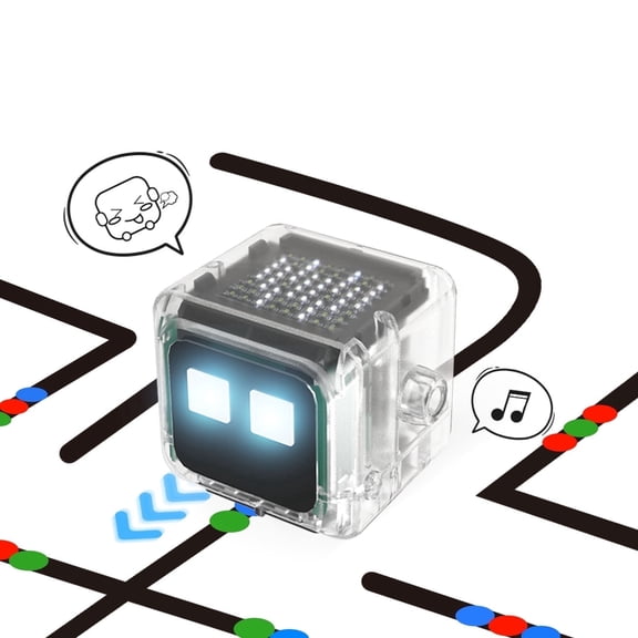 Kahopy Interactive Coding Robot for Kids Ages 3+, Rechargeable STEM Toy with Color Markers, Charging Cable, and Color-Coded Stickers