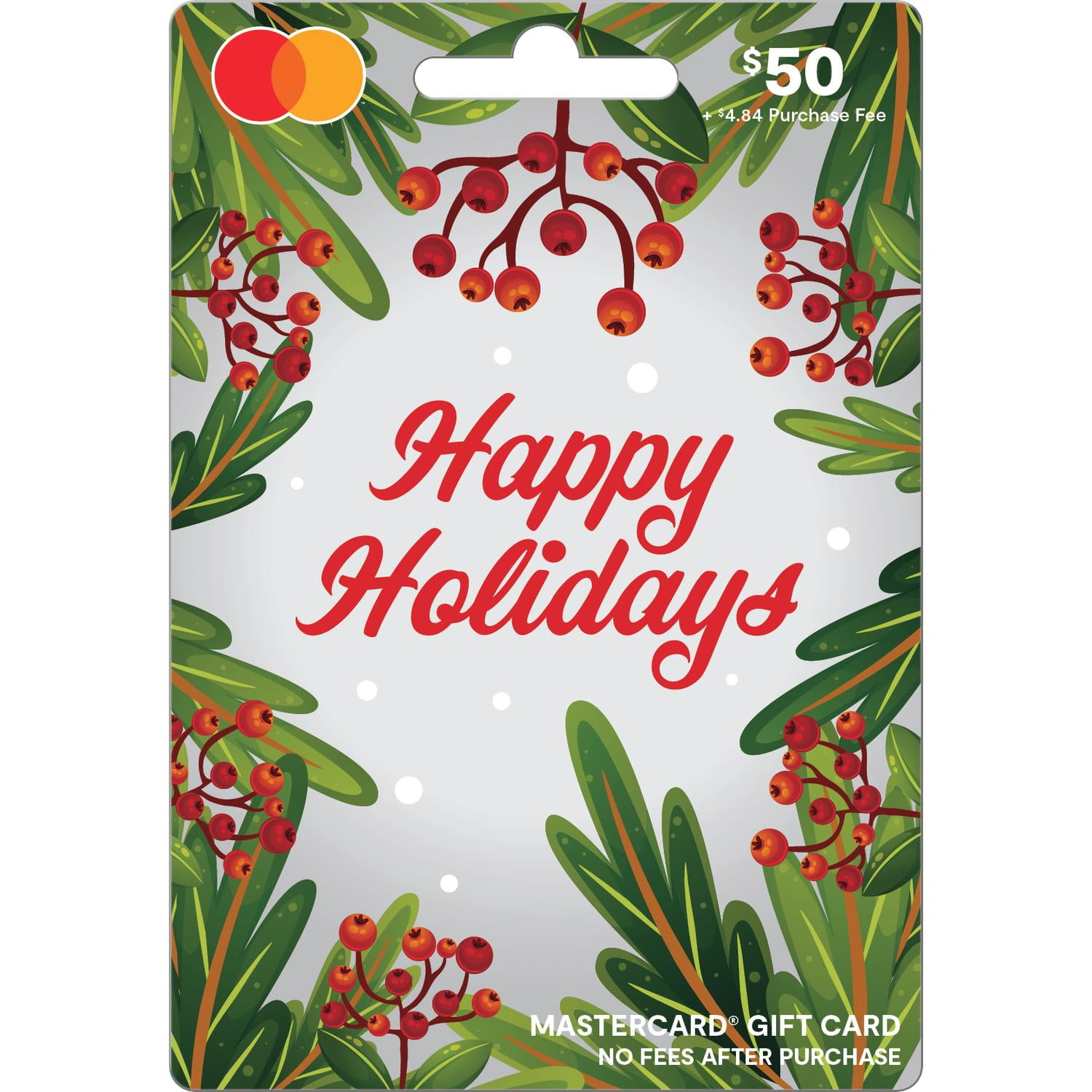 $50 Mastercard Berry White (plus $4.84 Purchase Fee)