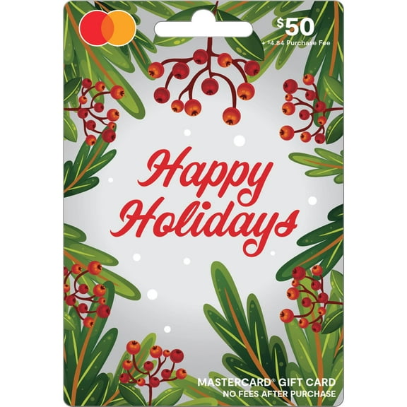 $50 Mastercard Berry White (plus $4.84 Purchase Fee)