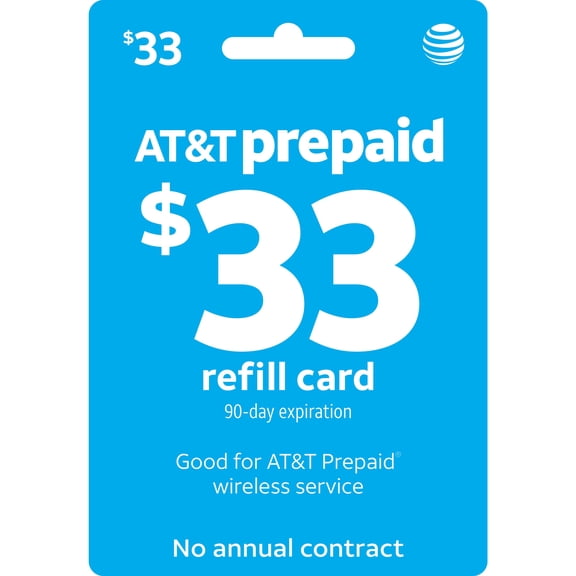 AT&T Prepaid $33 e-PIN Top Up (Email Delivery)