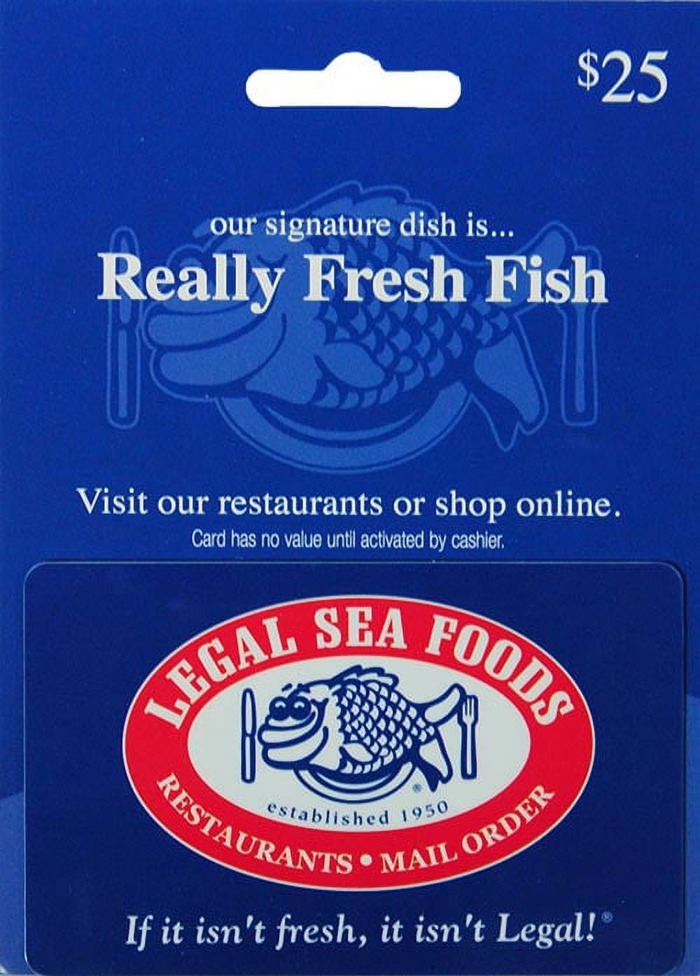 Interactive Commicat Legal Seafood  $25