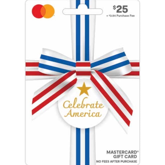 Mastercard® $25 USA Ribbon Gift Card (plus $3.84 Purchase Fee)