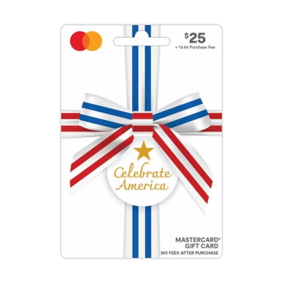 Mastercard® $25 USA Ribbon Gift Card (plus $3.84 Purchase Fee)