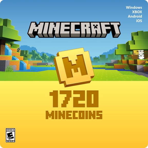 Minecraft Minecoins Pack: 1720 Coins - XBOX One, XBOX Series X|S, Windows, and mobile [Digital]