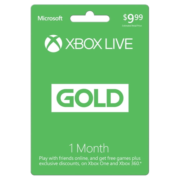 Interactive Commicat Xbox 1 Month Live Gold D82 $9.99