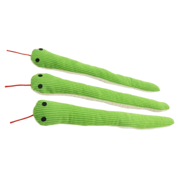 Interactive Corduroy Snake Pet Toy With Catnips Inside Crinkle Sound Toy