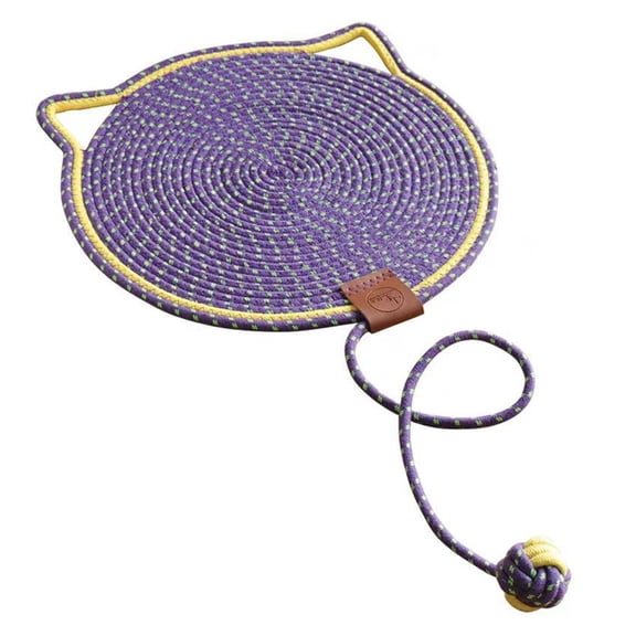 Interactive Cotton Rope Cats Mat Carpet for Grinding Claw Design for Entertainment