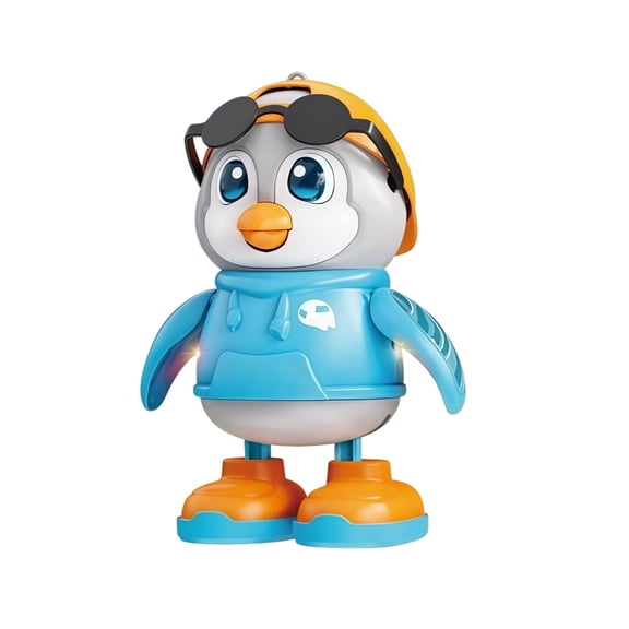 Interactive Dancing Penguin Robot - Singing Robot with LED Lights & Music, Electric Animated Figure for Collection & Display (6" x 7.5")