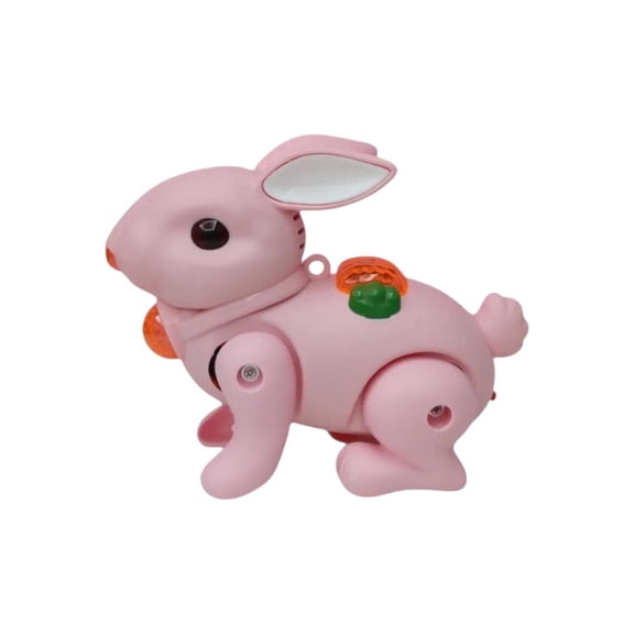 Interactive Dancing Rabbit Toy with Sounds & Lights, Electronic Musical Hopping Bunny for Kids 6-12 Months & 2-5 Years, Pink Easter Gift for Boys Girls