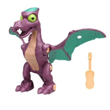 Interactive Dinosaur Toys for Kids - STEM Learning, Brain Development, DIY Assembly with Screwdriver, 4 Dinosaurs Set, Safe Non-Scratch Plastic, Fun Educational Toys for Toddlers & Children