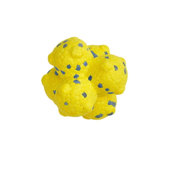 Interactive Dog Agility Training Ball Chew Toy for Aggressive Chewers, Durable for Puppy Teething, Self Play Fetch Ball for Boredom Relief, Pet Toy,Yellow