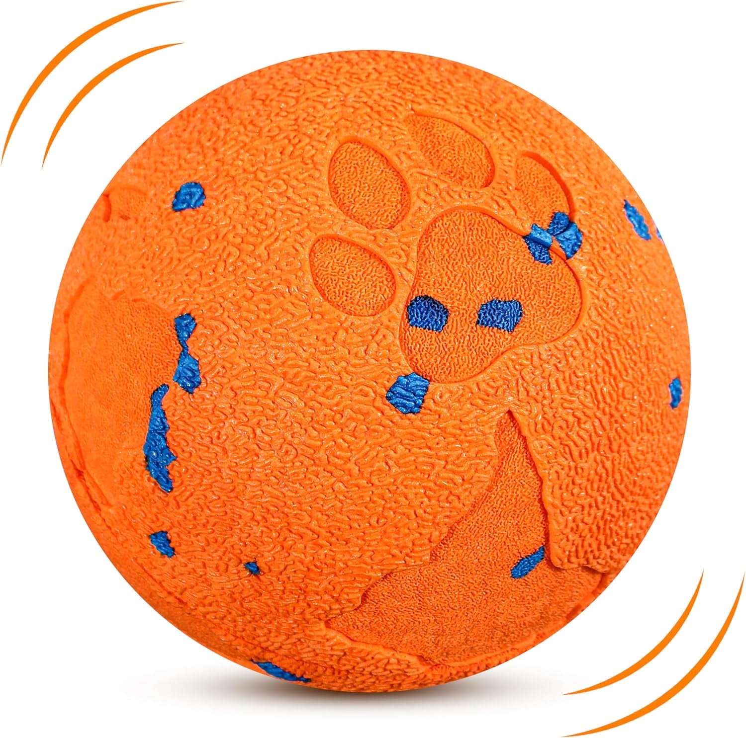 Interactive Dog Ball & Interactive Dog Toys for Medium/Large Dogs - Self Moving Automatic Ball with Chew Resistant E-TPU Material, IPX7 Waterproof，Orange