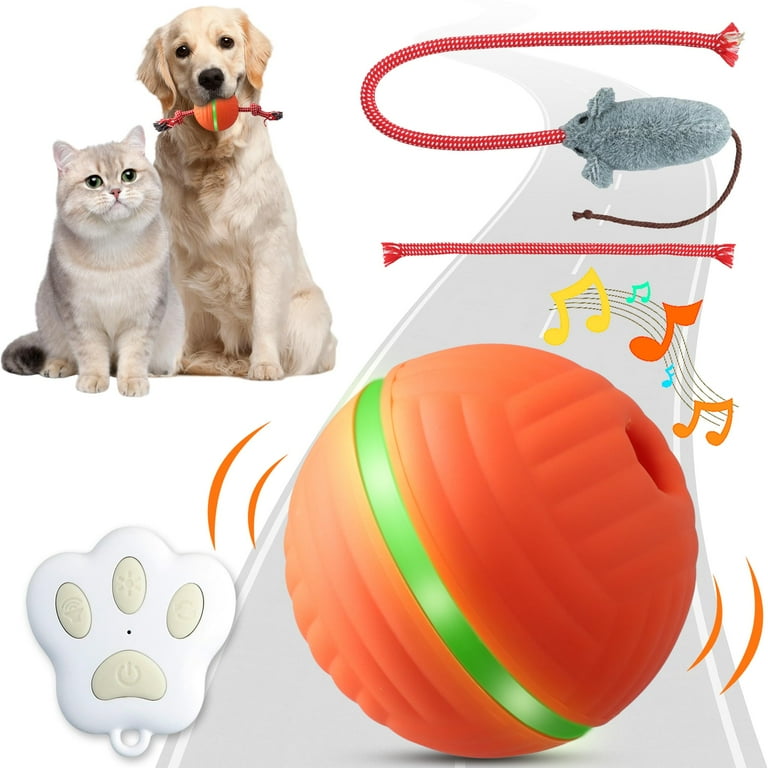 Interactive Dog Ball Moves On Its Own, Remote Control Interactive