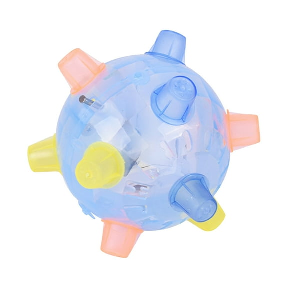 Interactive Dog Ball Toy, Automatic Jumping Dancing with Light and Music for Small Dogs, Dog Toy Luminous Ball, Jumping Flashing Pet Toy